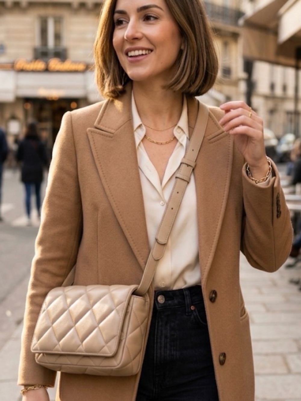 NWOT H&M Beige Women’s Crossbody Bag – Minimal Chic